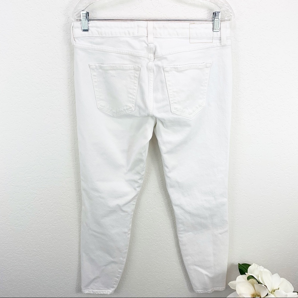 AMO Twist Sea Salt White Crop Jeans - Picture 5 of 7